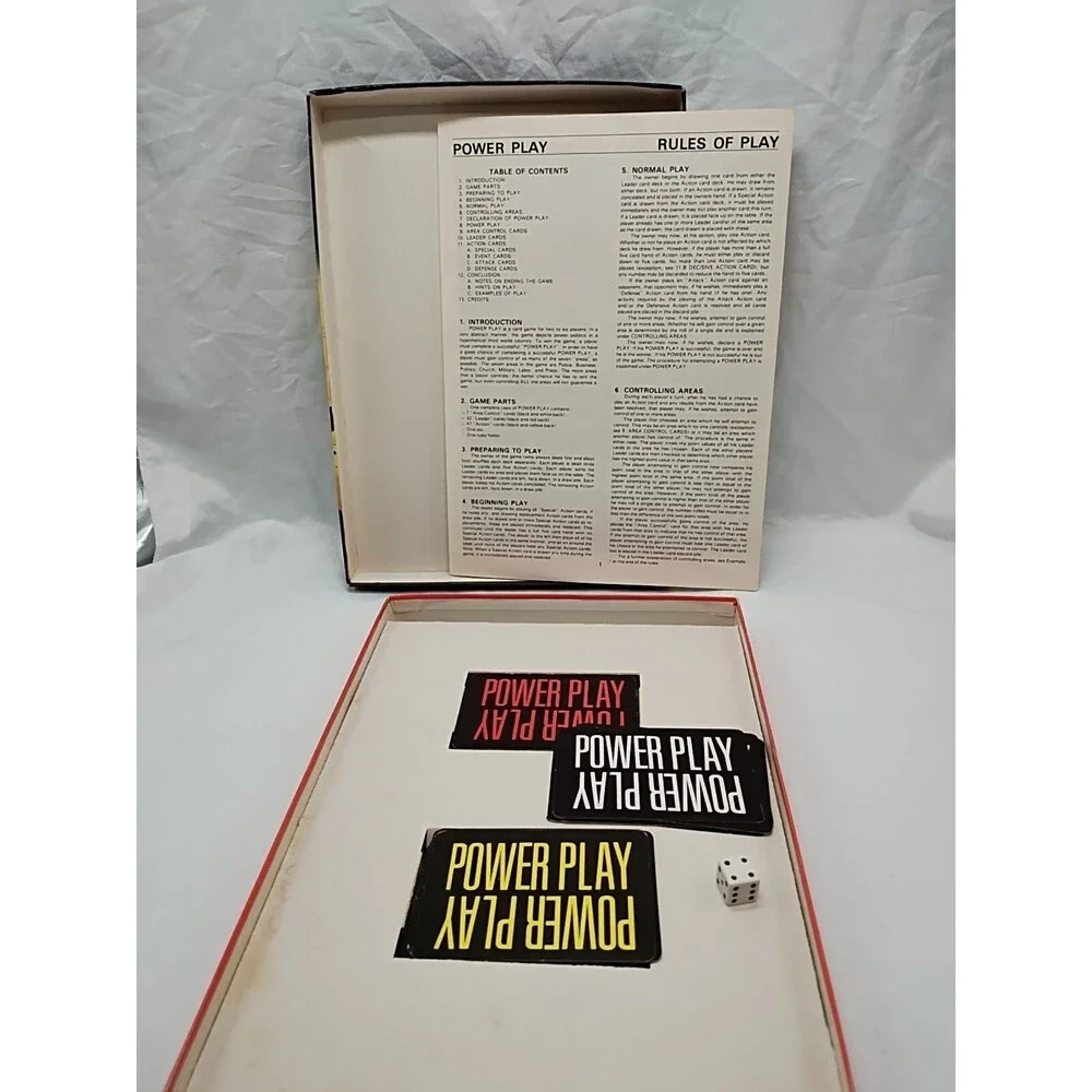 Vintage Power Play A Task Force Card Game Complete